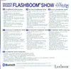 A product description page with multiple languages detailing the features of a Bluetooth speaker. Voir les images du produit