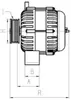 Generátor 69,5 mm 14A HC CARGO pre BOMAG Náhľad obrázku produktu 3