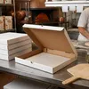 KAPAK, boîte à pizza blanche, format carré 26x26x4 cm, pour Voir les images du produit 8