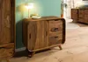 MASSIVMOEBEL24 Sideboard Sheesham 90x40x75 hellbraun Produktbild-Vorschau 3