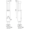 KWS 1226 Türfeststeller 120 mm Hub, Stopfen schw. Produktbild-Vorschau 7