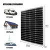 Kompletní sada 120W solárního systému Sada solárních panelů Náhled obrázku produktu 2