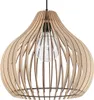 A close-up view of a wooden pendant light. Anteprima dell’immagine prodotto