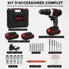 AJIEQAQ Perceuse-visseuse sans fil 21V Set, Perceuse à Voir les images du produit 8