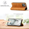 iPhone 15 Hülle, Standfunktion Kartenfach Wallet Leder Produktbild-Vorschau 3