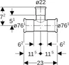 Geberit 31229 Mapress Edelstahl T-Stück reduziert Produktbild-Vorschau 3