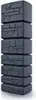 A tall, dark grey water butt with a stone-like texture, stacked in sections. Anteprima dell’immagine prodotto