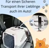Hundebox Auto Rückbank Transportbox Katze Produktbild-Vorschau 5