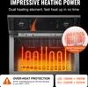Close-up view of the heating elements and control panel of a commercial fryer, with marketing text highlighting its features. Anteprima dell’immagine prodotto