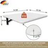 Składany stolik ścienny, blat 70 x 50 cm, biały, stolik Podgląd zdjęcia produktu 6