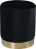 FURNLUX Hocker Benji Schwarz Und Gold 35cm / Hauptfarbe: Produktbild-Vorschau 1