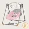 A pink baby swing with toys attached to a mobile. Produktbild-Vorschau
