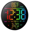 Digitale LED-Wanduhr 10 Zoll mit RGB-Beleuchtung, 11 Produktbild-Vorschau 1