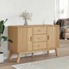 vidaXL Kredens OLDEN brązowy 114x43x73,5 cm lite drewno Podgląd zdjęcia produktu 3