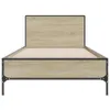 vidaXL Struttura letto rovere Sonoma 100x200 cm in legno e Anteprima dell’immagine prodotto 4