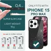 Třpytivé pouzdro pro iPhone 15 Pro Max Hybrid Bling Case Náhled obrázku produktu 4