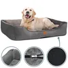 ib style® HAPPY MILO L Hundebett 100x80 cm Grau Körbchen Produktbild-Vorschau 2