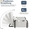 UnboxG Sofa-Bett Beige aus Lammfell, 5-fach verstellbar, Produktbild-Vorschau 4