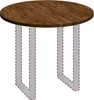 vidaXL Tischplatte Ø 90 x 2,5 cm Rund Massivholz Eiche Produktbild-Vorschau 3