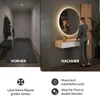Wandspiegel NOVA rund 80 cm mit LED Beleuchtung Produktbild-Vorschau 2