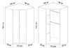 Moderner Kleiderschrank – 106 x 55 x 193 cm – matt – Produktbild-Vorschau 5
