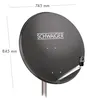 Stahl Satellitenschüssel 80 cm anthrazit Produktbild-Vorschau 2