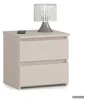 Nachttisch CL2 Kaschmir 40 cm 2 Schubladen Front Kaschmir Produktbild-Vorschau 1
