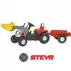 Treppe Traktor RollyKid Steyr 6165 CVT junior rot Produktbild-Vorschau 7