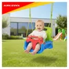 Detská hojdačka Kruzzel 3 v 1, zeleno-modrá Náhľad obrázku produktu 10
