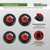 4x Sackkarrenrad PolyurethanRad 260x85 mm 3.00-4 75 mm Produktbild-Vorschau 2