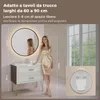 S'AFIELINA Specchio da bagno LED Rotondo 80cm, touch, Anteprima dell’immagine prodotto 2
