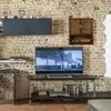 Relaxdays : armoire suspendue brun foncé LAMELL, armoire de Voir les images du produit 5