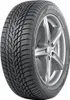 A close-up studio shot of a Nokian Snowproof 1 tire mounted on a silver alloy wheel, presented against a plain white background. Produktbild-Vorschau