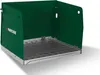 A product shot of a green welding booth with a metal floor. Produktbild-Vorschau