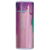 A cylindrical speaker with a colorful, abstract pattern. Produktbild-Vorschau