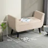 HOMCOM Panca Panca imbottita con vano portaoggetti Anteprima dell’immagine prodotto 3