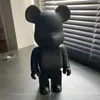 Medveď Bearbrick 400% figúrka do interiéru 28cm čierna Náhľad obrázku produktu 8