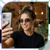 Rahmenlose Fliegenbrille für Damen, polarisierte Produktbild-Vorschau 9