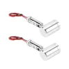 Two small silver LED spotlights with wires are shown against a white background. Podgląd zdjęcia produktu
