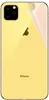 The back of a yellow iPhone 11 Pro Max with a protective film partially peeled off. Produktbild-Vorschau