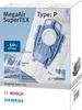 A product package for vacuum cleaner bags and microfilters. Produktbild-Vorschau