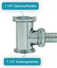 Abfluss Zwischenstück für Siphon, 1 1/4" x 1 1/4", Messing Produktbild-Vorschau 2
