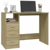 vidaXL Schreibtisch mit Schubladen Sonoma-Eiche 102x50x76 Produktbild-Vorschau 3