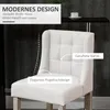 HOMCOM 2er-Set Barhocker moderne Küchenstühle Leinen-Touch Produktbild-Vorschau 4