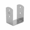 A metal post bracket on a white background. Podgląd zdjęcia produktu