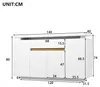 Merax Kommode Sideboard mit LED-Beleuchtung, 1 Schublade, 4 Produktbild-Vorschau 7