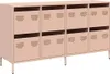 vidaXL Sideboard Rosa 135x39x73,5 cm Kaltgewalzter Stahl Produktbild-Vorschau 2