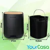 YourCasa Mülleimer Bad [5L] - Badmülleimer - Badezimmer Produktbild-Vorschau 3