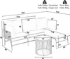 Flieks Gartenlounge Set 3-tlg, Balkonmöbel Set 3 Sitzer, Produktbild-Vorschau 7