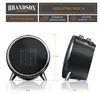 Product shot of a Brandson heater with dimensions indicated. Produktbild-Vorschau